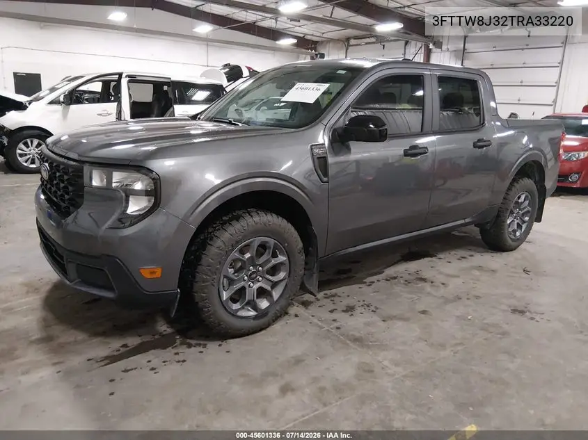 2026 Ford Maverick Xlt VIN: 3FTTW8J32TRA33220 Lot: 45601336