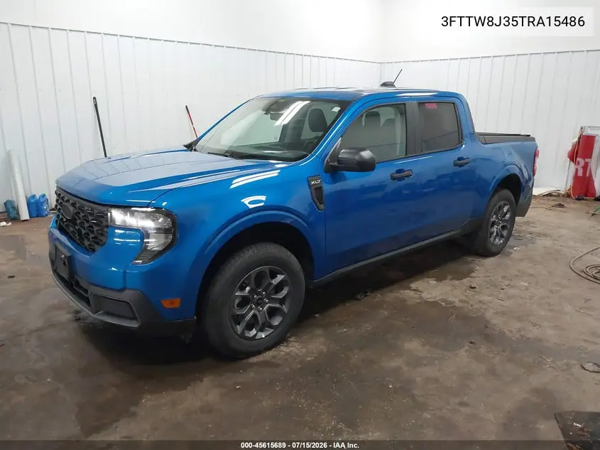 2026 Ford Maverick Xlt VIN: 3FTTW8J35TRA15486 Lot: 45615689