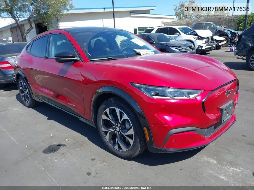 2021 Ford Mustang Mach-E Premium VIN: 3FMTK3R78MMA17636 Lot: 45290315