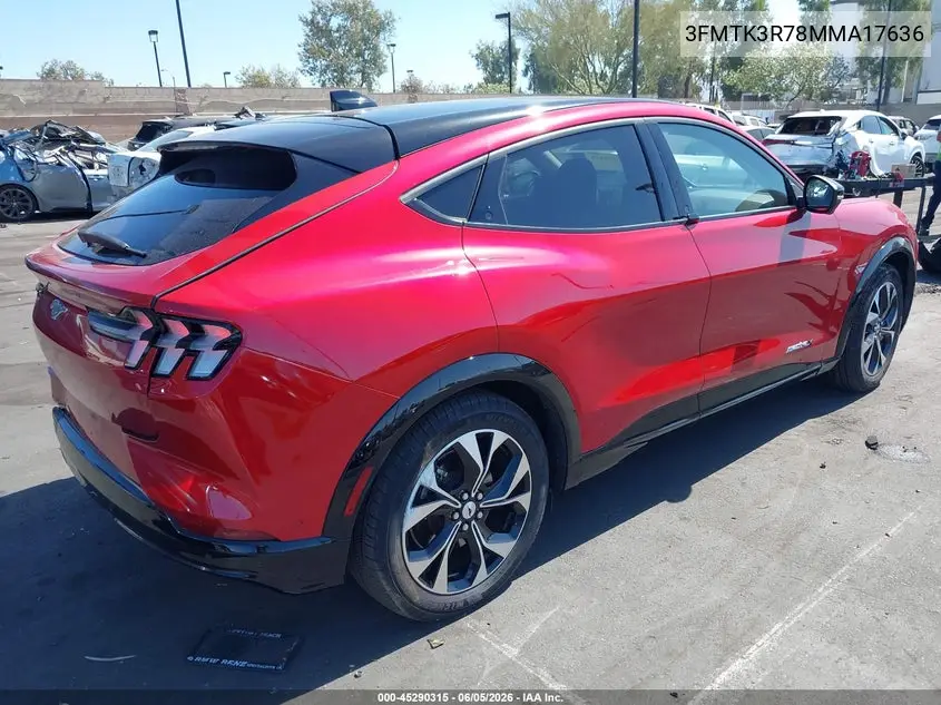 2021 Ford Mustang Mach-E Premium VIN: 3FMTK3R78MMA17636 Lot: 45290315