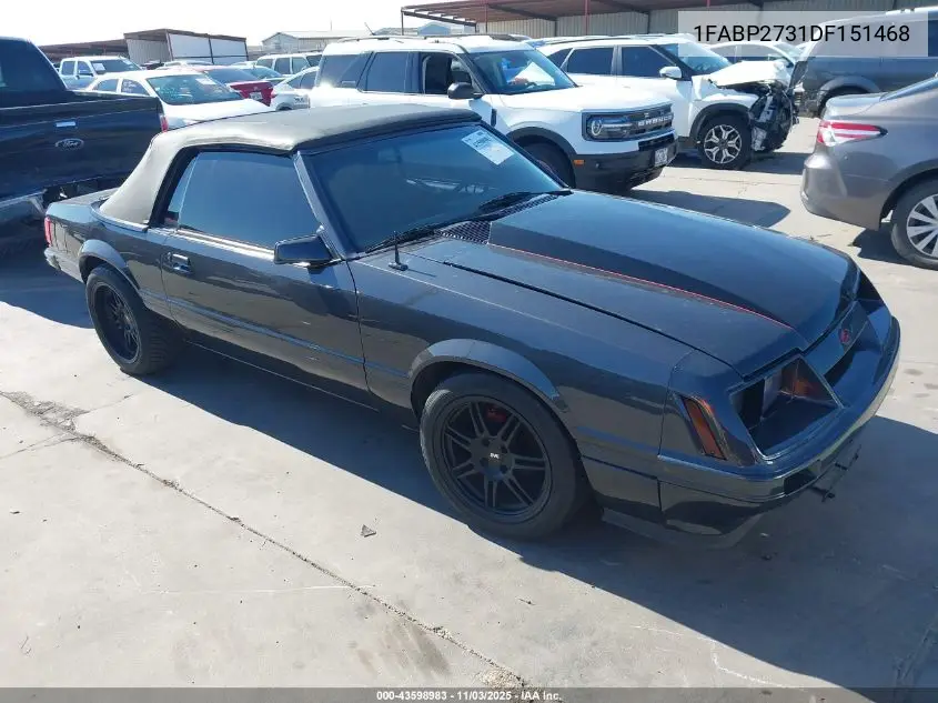 1FABP2731DF151468 1983 Ford Mustang
