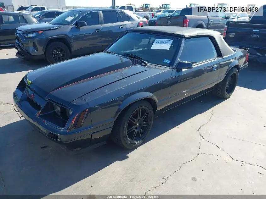 1FABP2731DF151468 1983 Ford Mustang