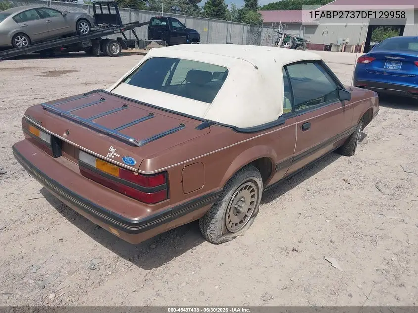 1983 Ford Mustang VIN: 1FABP2737DF129958 Lot: 45497438