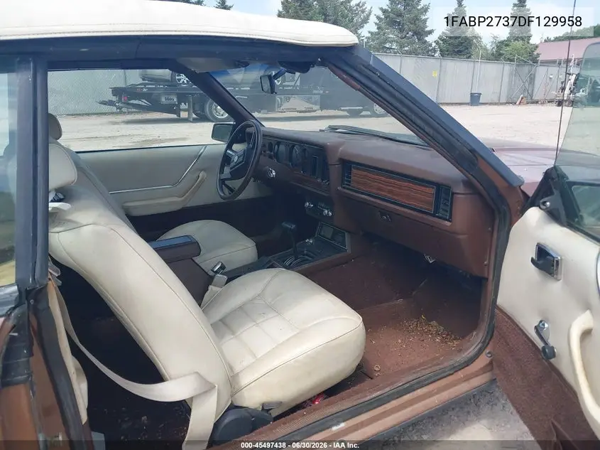 1983 Ford Mustang VIN: 1FABP2737DF129958 Lot: 45497438