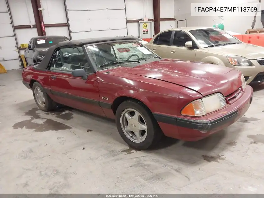 1FACP44E7MF118769 1991 Ford Mustang Lx