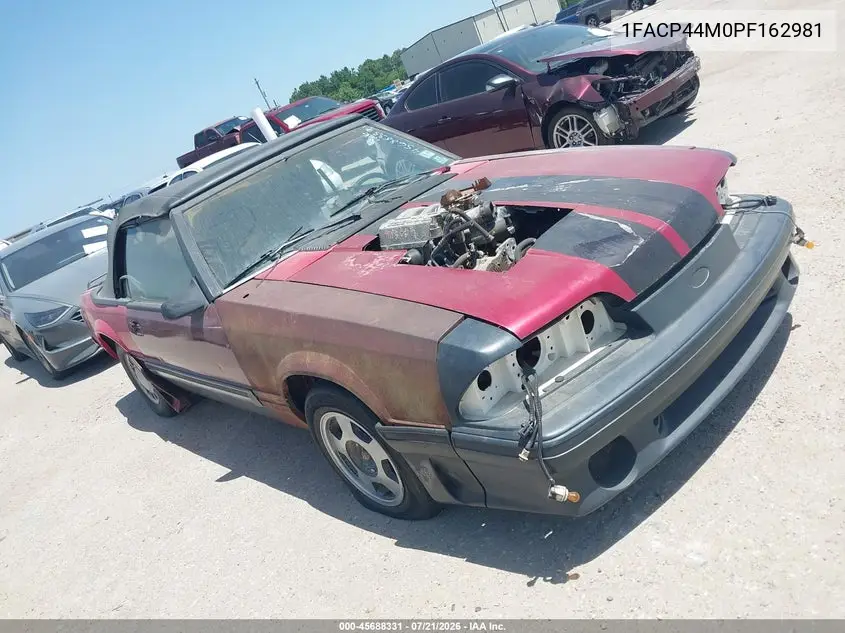 1993 Ford Mustang Lx VIN: 1FACP44M0PF162981 Lot: 45688331