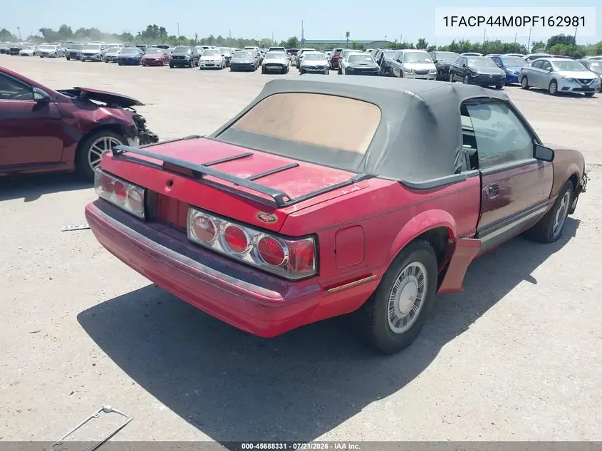 1993 Ford Mustang Lx VIN: 1FACP44M0PF162981 Lot: 45688331