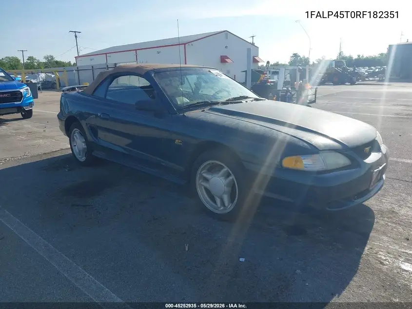 1994 Ford Mustang Gt VIN: 1FALP45T0RF182351 Lot: 45252935