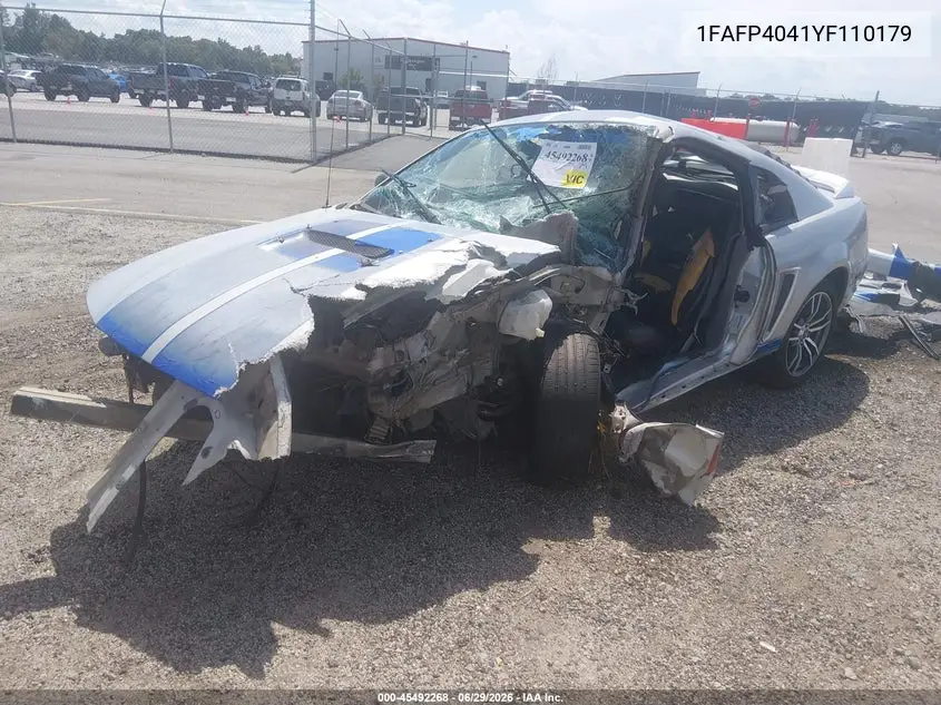 2000 Ford Mustang VIN: 1FAFP4041YF110179 Lot: 45492268
