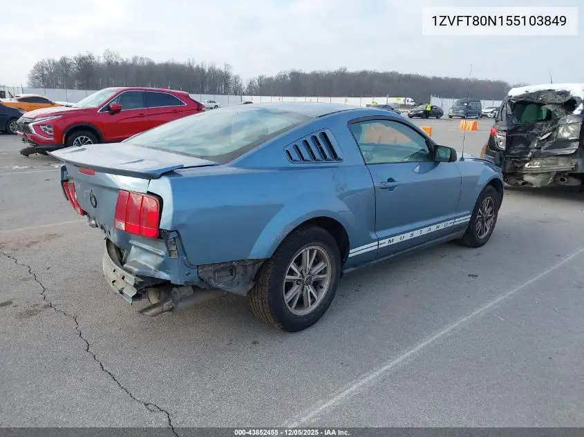 1ZVFT80N155103849 2005 Ford Mustang V6 Deluxe/V6 Premium