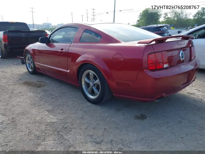 1ZVHT82H765208767 2006 Ford Mustang Gt