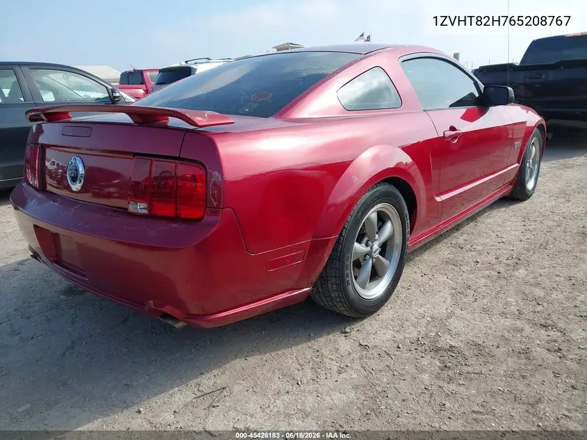 1ZVHT82H765208767 2006 Ford Mustang Gt