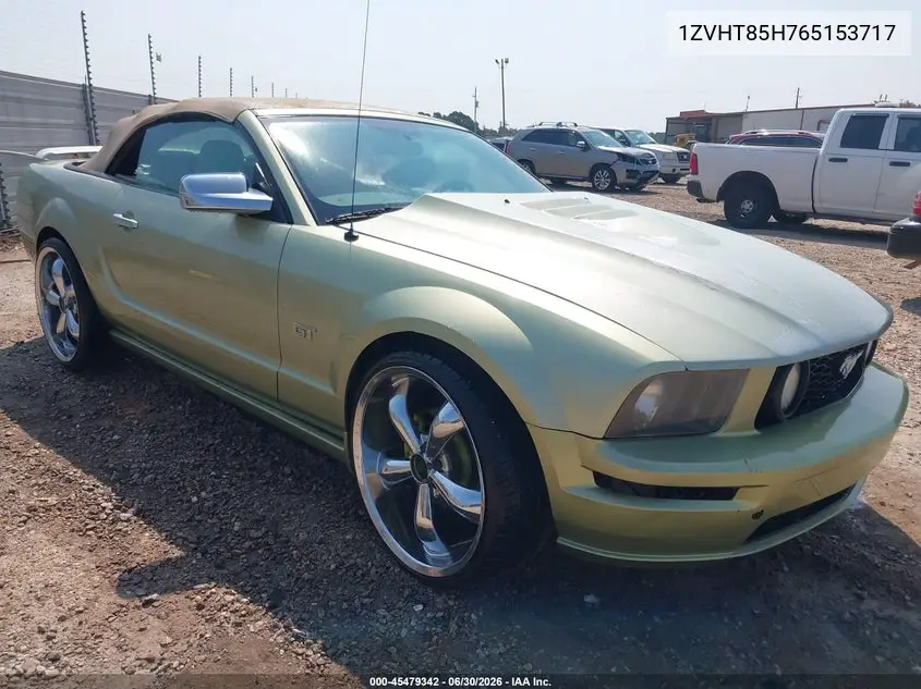 2006 Ford Mustang Gt VIN: 1ZVHT85H765153717 Lot: 45479342