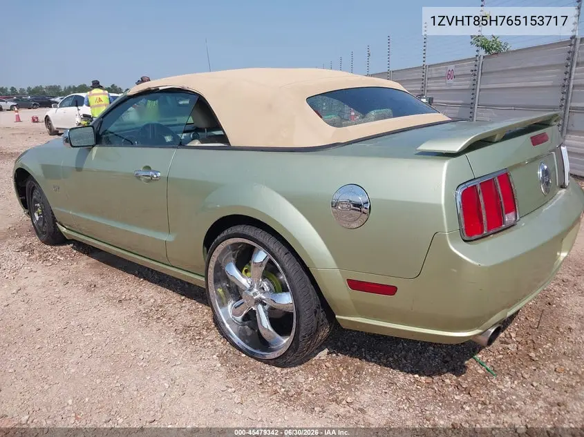 2006 Ford Mustang Gt VIN: 1ZVHT85H765153717 Lot: 45479342