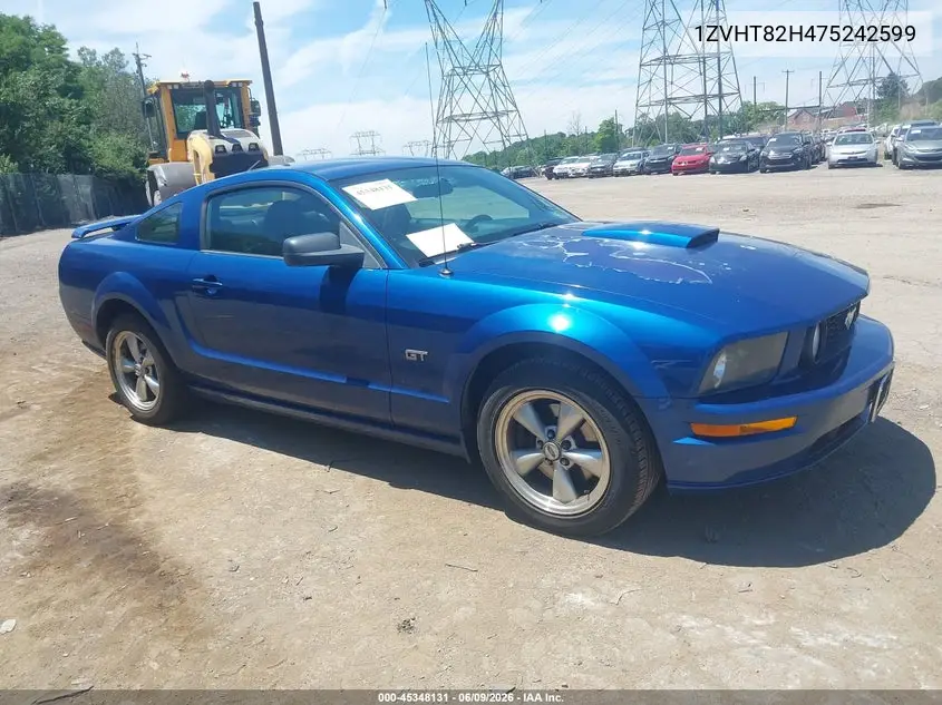 2007 Ford Mustang Gt Deluxe/Gt Premium VIN: 1ZVHT82H475242599 Lot: 45348131