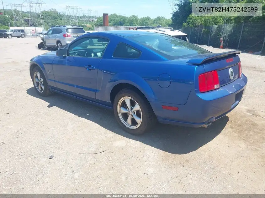 2007 Ford Mustang Gt Deluxe/Gt Premium VIN: 1ZVHT82H475242599 Lot: 45348131