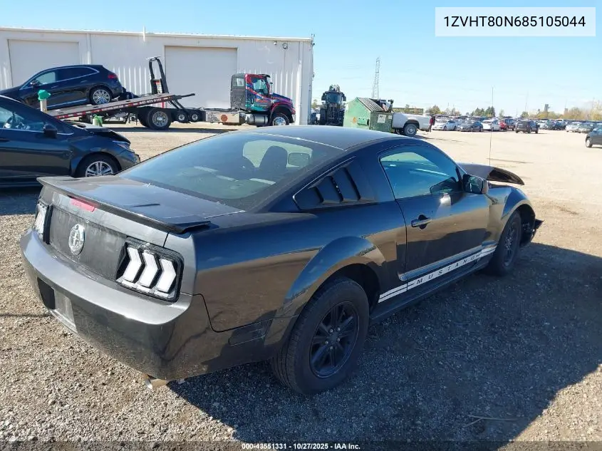 1ZVHT80N685105044 2008 Ford Mustang V6 Deluxe