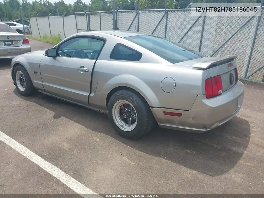 2008 Ford Mustang Gt Deluxe/Gt Premium VIN: 1ZVHT82H785186045 Lot: 45635954