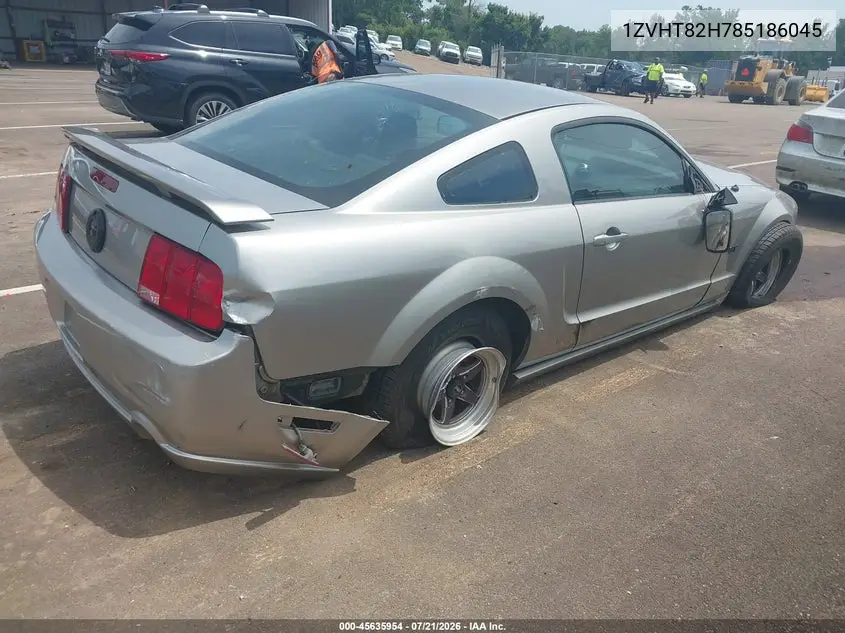 2008 Ford Mustang Gt Deluxe/Gt Premium VIN: 1ZVHT82H785186045 Lot: 45635954