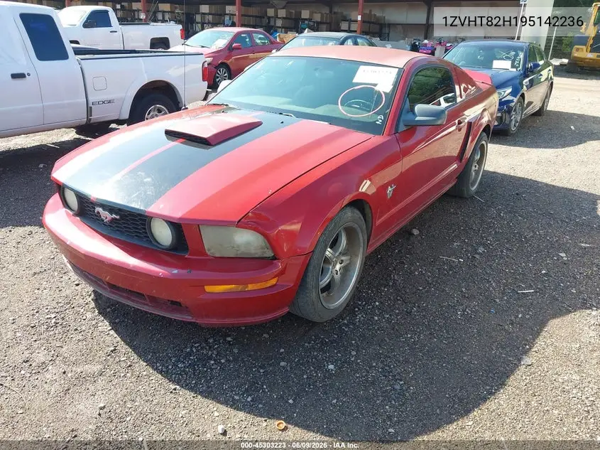 2009 Ford Mustang Gt/Gt Premium VIN: 1ZVHT82H195142236 Lot: 45303223
