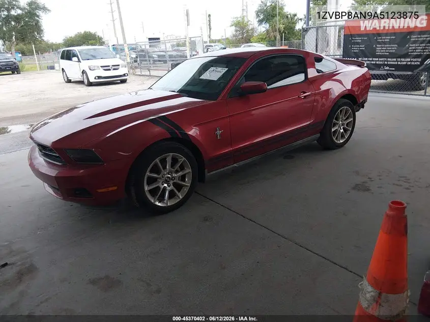 2010 Ford Mustang V6/V6 Premium VIN: 1ZVBP8AN9A5123875 Lot: 45370402