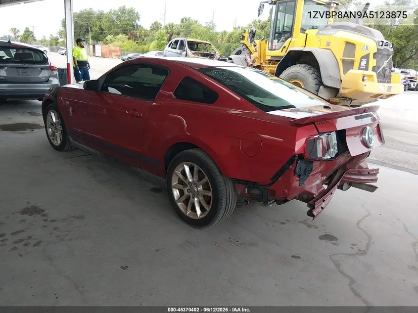 2010 Ford Mustang V6/V6 Premium VIN: 1ZVBP8AN9A5123875 Lot: 45370402