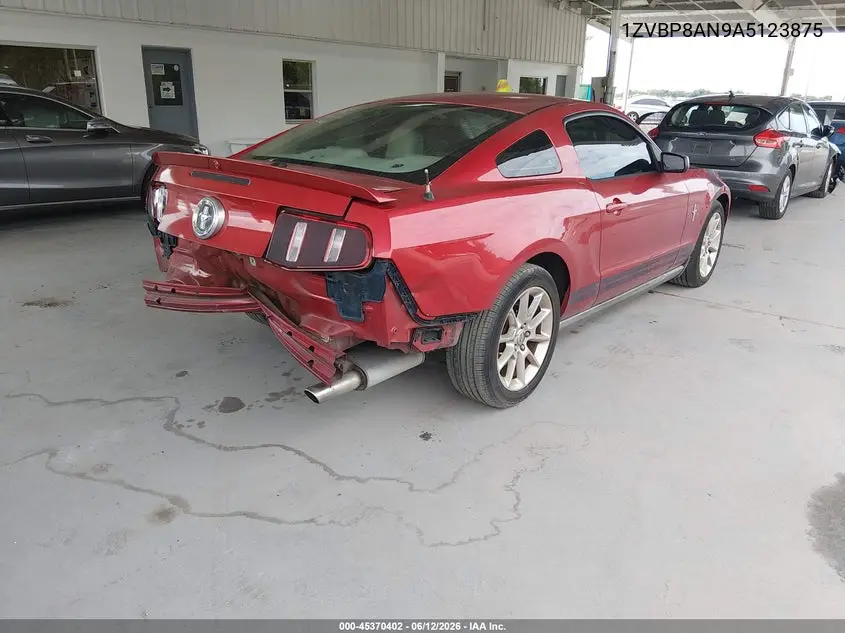 2010 Ford Mustang V6/V6 Premium VIN: 1ZVBP8AN9A5123875 Lot: 45370402