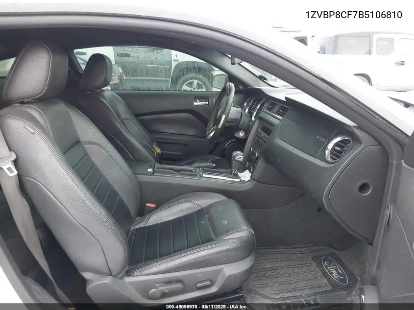 1ZVBP8CF7B5106810 2011 Ford Mustang Gt Premium