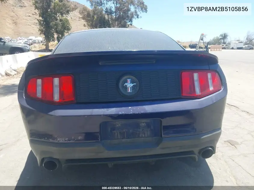 2011 Ford Mustang V6 Premium VIN: 1ZVBP8AM2B5105856 Lot: 45339553