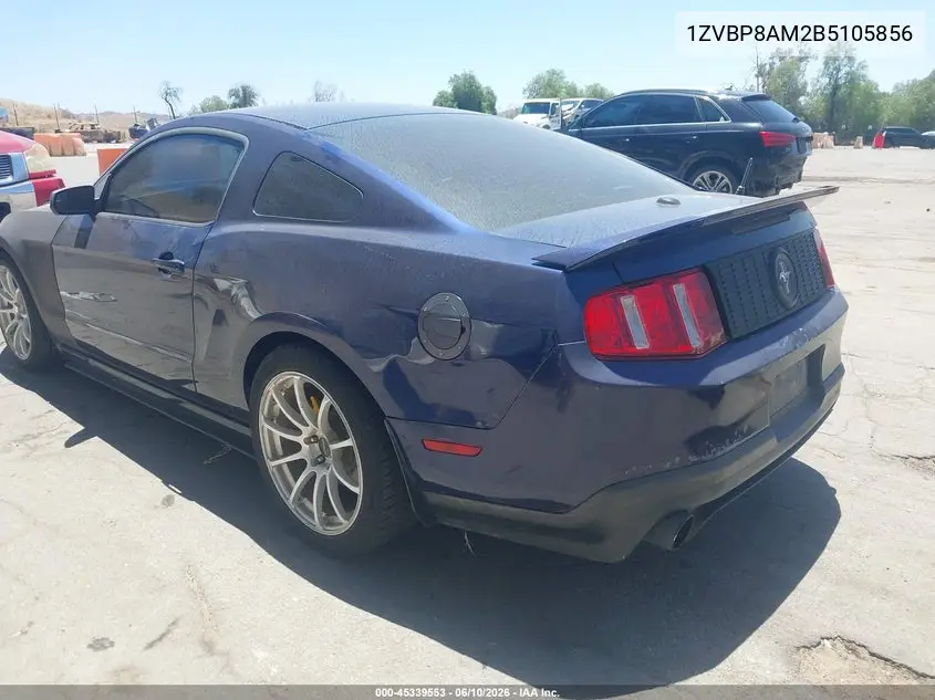 2011 Ford Mustang V6 Premium VIN: 1ZVBP8AM2B5105856 Lot: 45339553