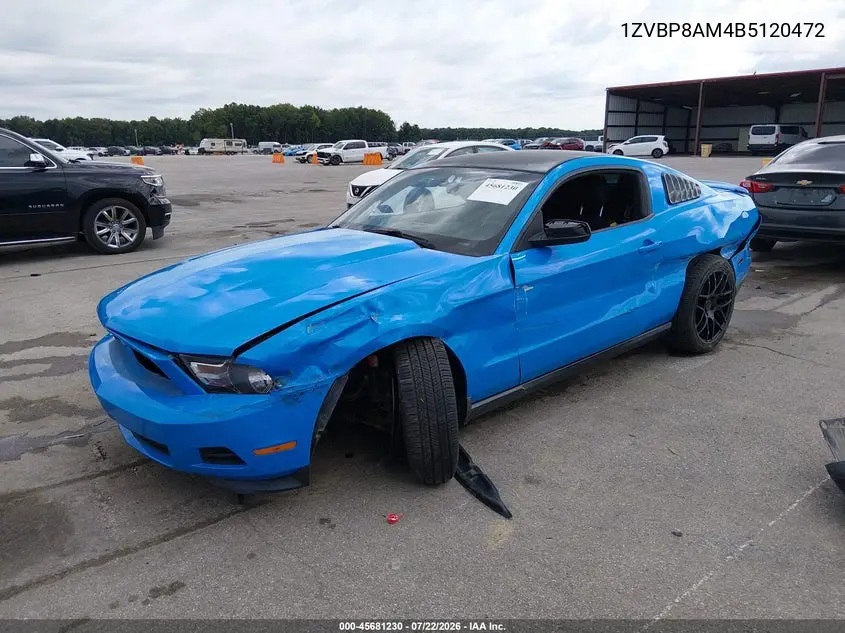 2011 Ford Mustang V6 Premium VIN: 1ZVBP8AM4B5120472 Lot: 45681230