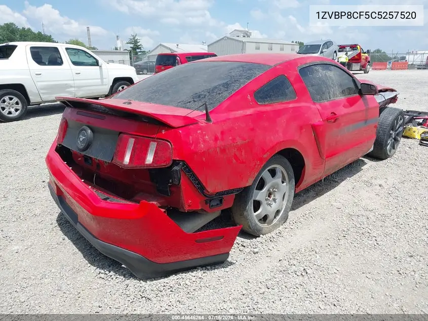 2012 Ford Mustang Gt Premium VIN: 1ZVBP8CF5C5257520 Lot: 45646264