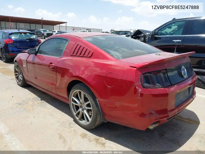 1ZVBP8CF8E5247888 2014 Ford Mustang Gt Premium