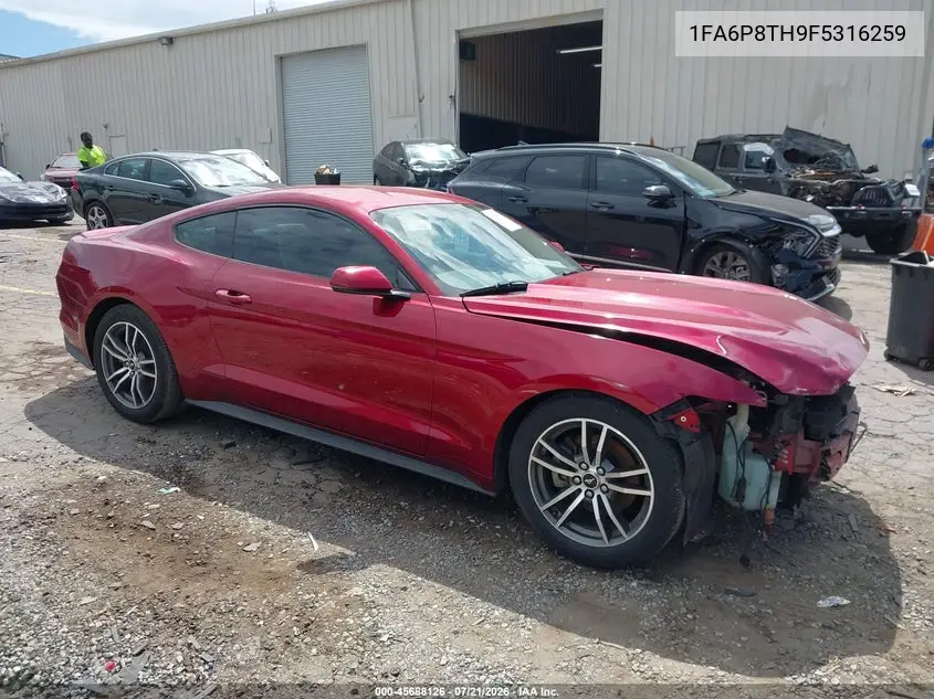 2015 Ford Mustang Ecoboost VIN: 1FA6P8TH9F5316259 Lot: 45688126