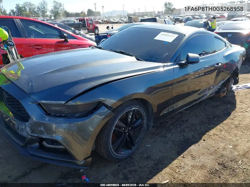 1FA6P8TH0G5268958 2016 Ford Mustang Ecoboost