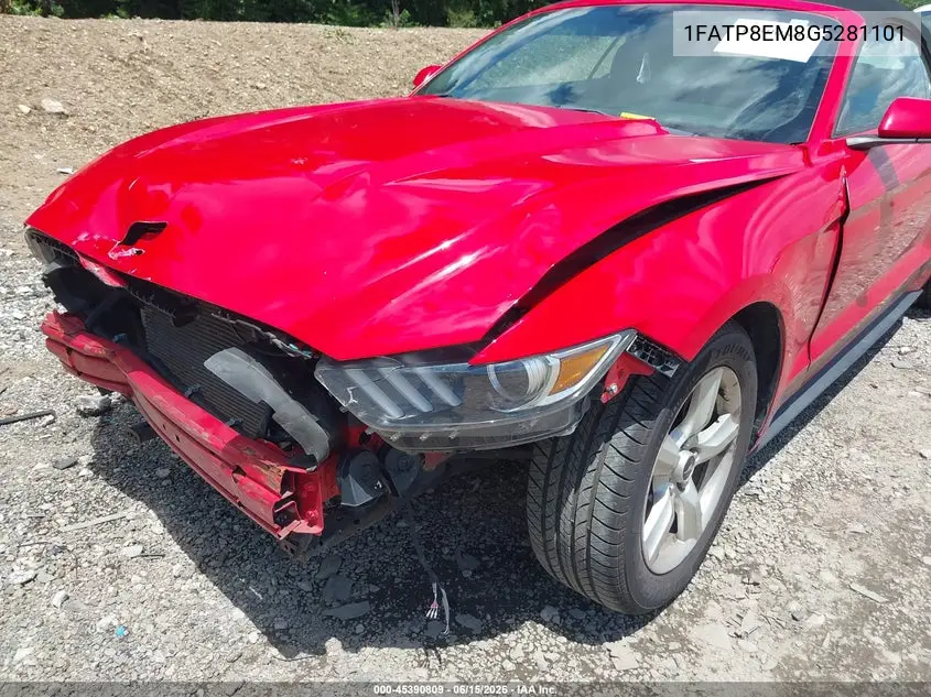 2016 Ford Mustang V6 VIN: 1FATP8EM8G5281101 Lot: 45390809