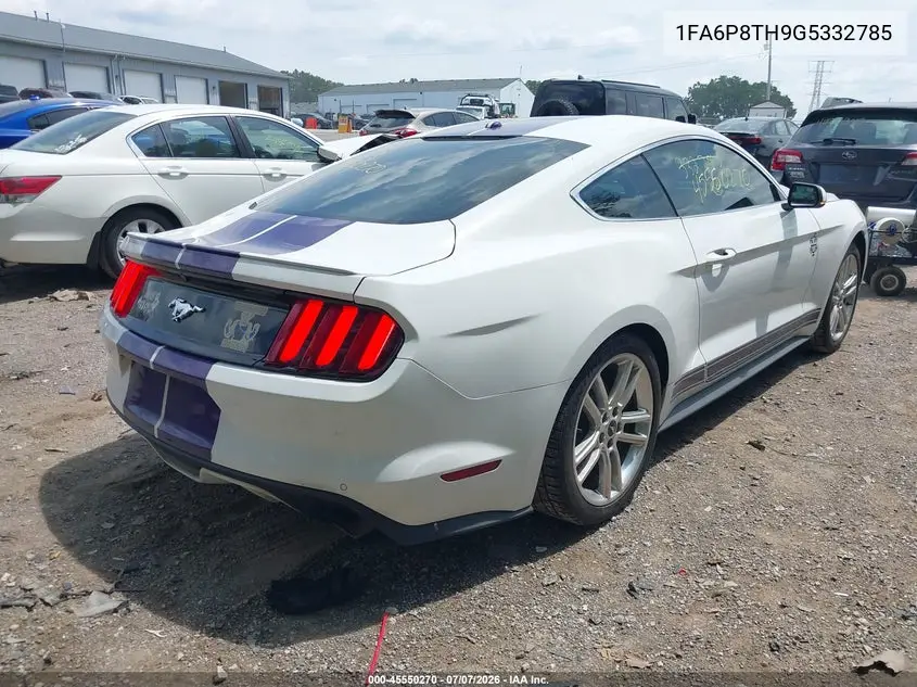 2016 Ford Mustang Ecoboost VIN: 1FA6P8TH9G5332785 Lot: 45550270