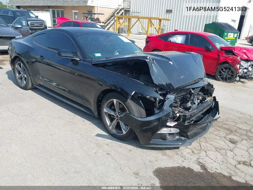 2016 Ford Mustang V6 VIN: 1FA6P8AM5G5241383 Lot: 45661610
