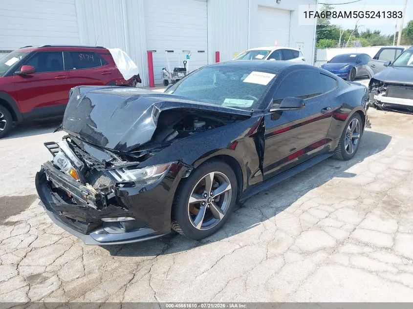 2016 Ford Mustang V6 VIN: 1FA6P8AM5G5241383 Lot: 45661610