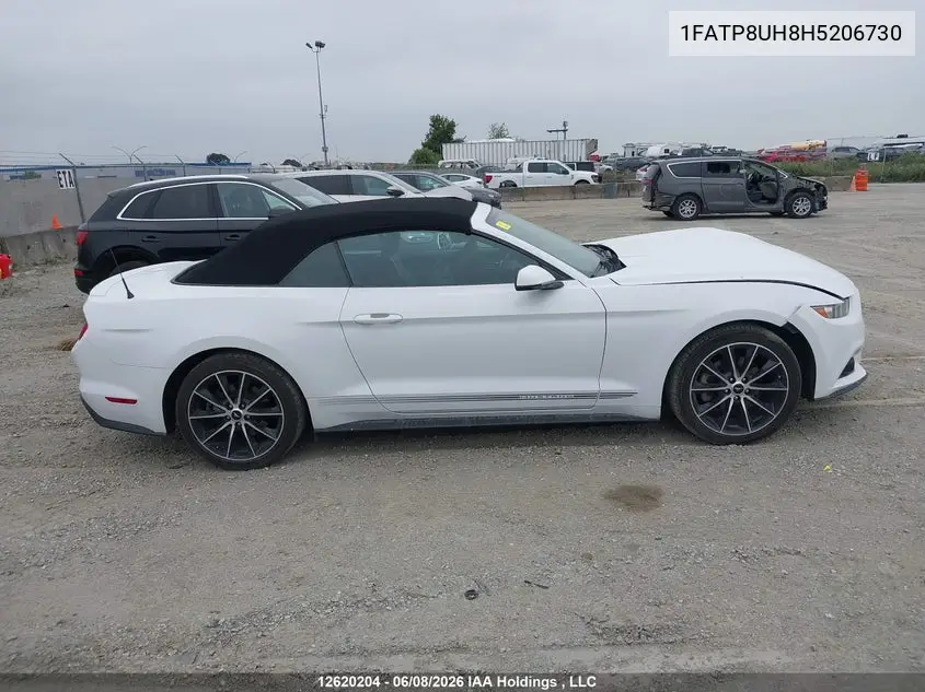 2017 Ford Mustang VIN: 1FATP8UH8H5206730 Lot: 12620204