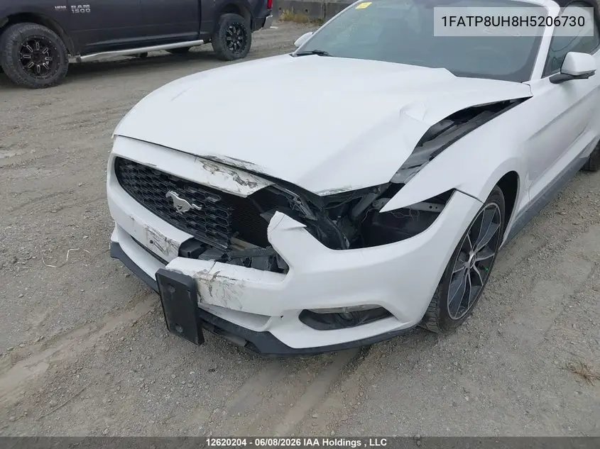 2017 Ford Mustang VIN: 1FATP8UH8H5206730 Lot: 12620204