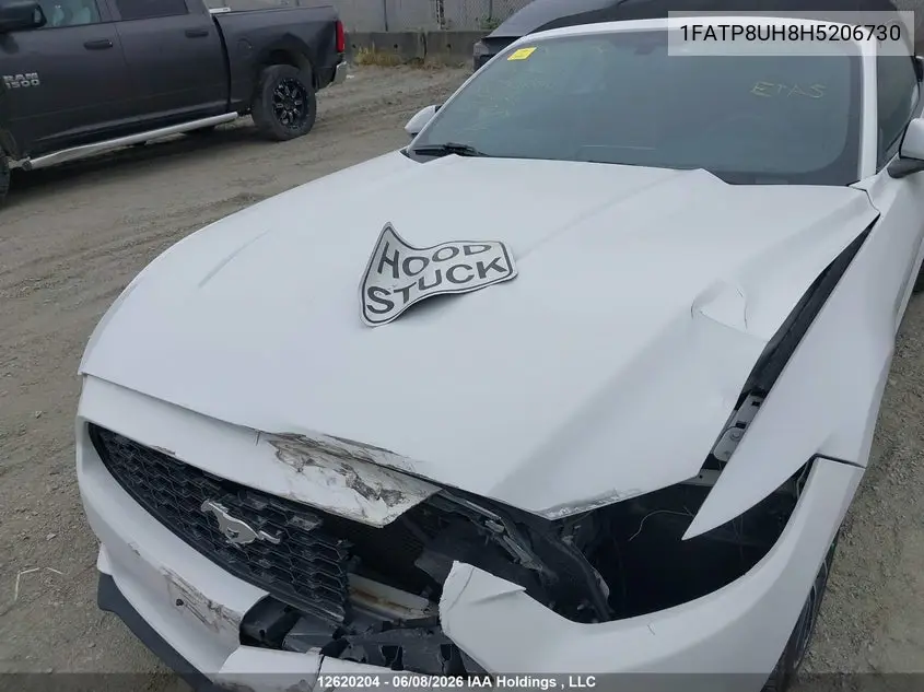 2017 Ford Mustang VIN: 1FATP8UH8H5206730 Lot: 12620204