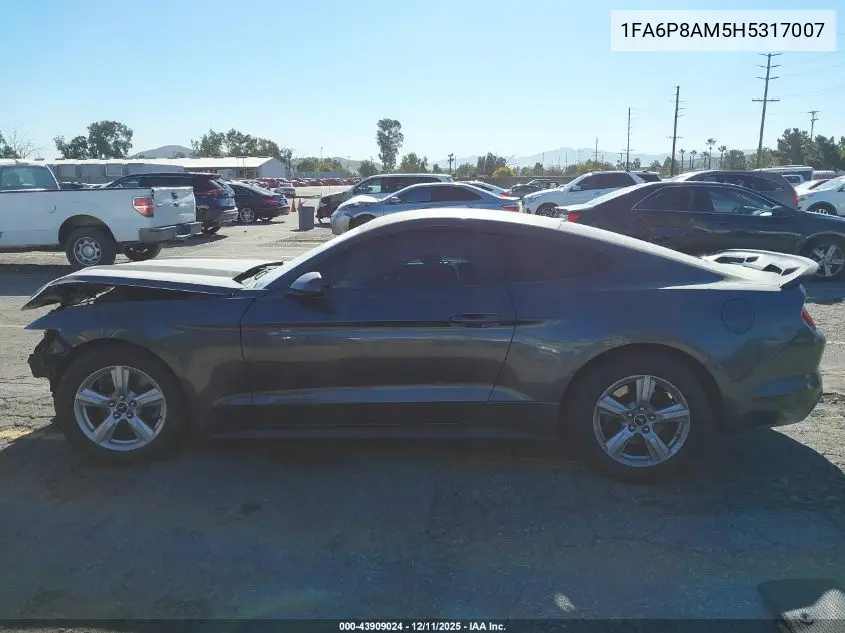 1FA6P8AM5H5317007 2017 Ford Mustang V6