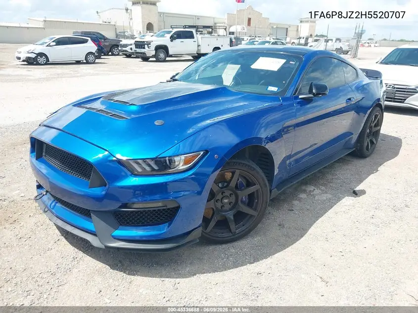 2017 Ford Shelby Gt350 VIN: 1FA6P8JZ2H5520707 Lot: 45336688