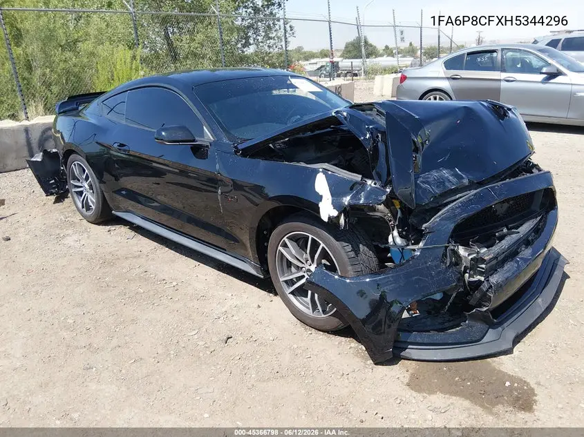 2017 Ford Mustang Gt Premium VIN: 1FA6P8CFXH5344296 Lot: 45366798