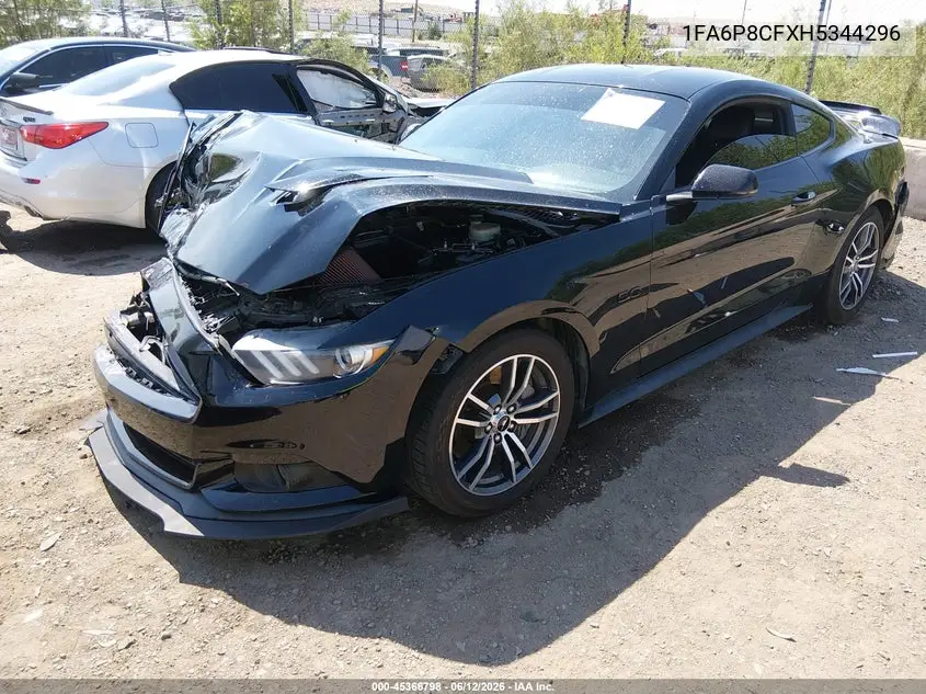 2017 Ford Mustang Gt Premium VIN: 1FA6P8CFXH5344296 Lot: 45366798