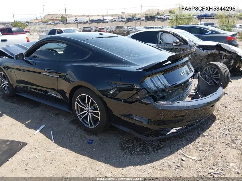 2017 Ford Mustang Gt Premium VIN: 1FA6P8CFXH5344296 Lot: 45366798