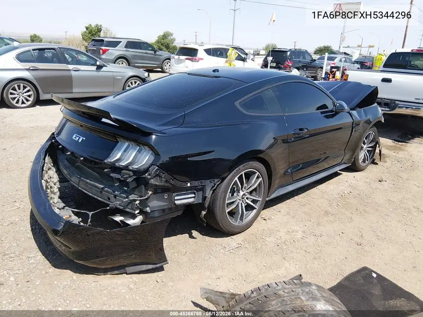 2017 Ford Mustang Gt Premium VIN: 1FA6P8CFXH5344296 Lot: 45366798