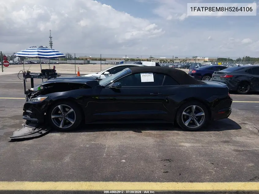 2017 Ford Mustang V6 VIN: 1FATP8EM8H5264106 Lot: 45652912