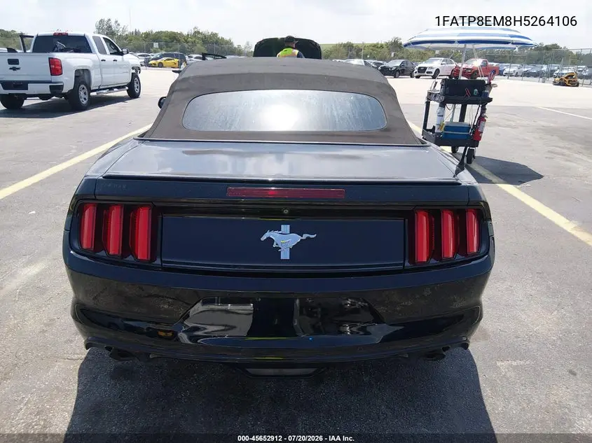 2017 Ford Mustang V6 VIN: 1FATP8EM8H5264106 Lot: 45652912